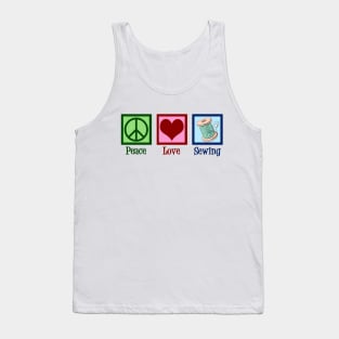 Peace Love Sewing Tank Top